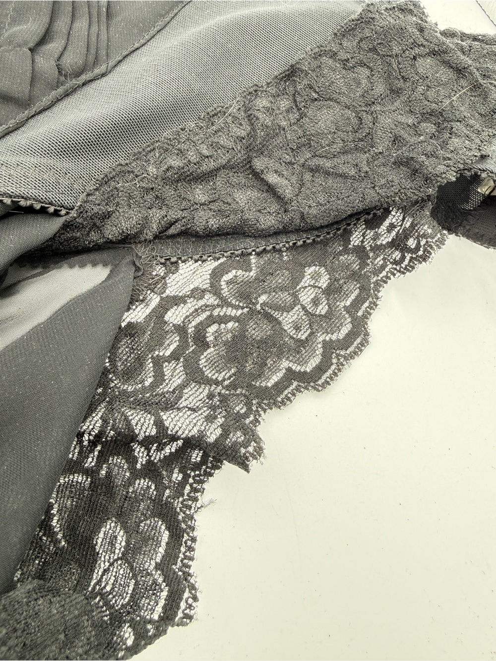 Vintage Corset Long Sleeve Top Beaded Embroidered Whimsigoth Dark Romantic Vamp - Picture 11 of 13
